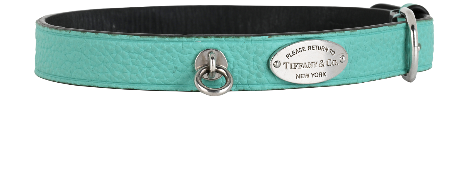 Tiffany & Co RTT Pet Collar, &pound;120, Accessories, Blue, Leather, Side view